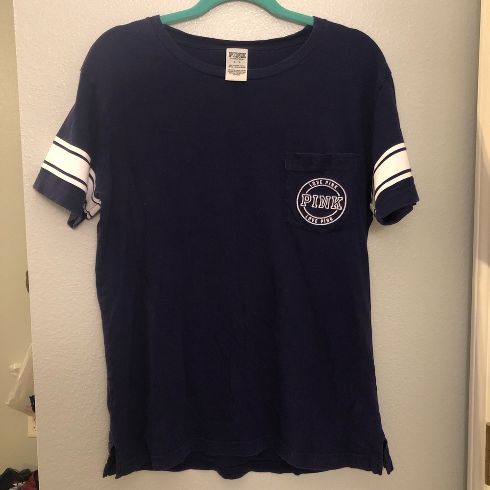 PINK Victoria’s Secret Navy Campus Tee